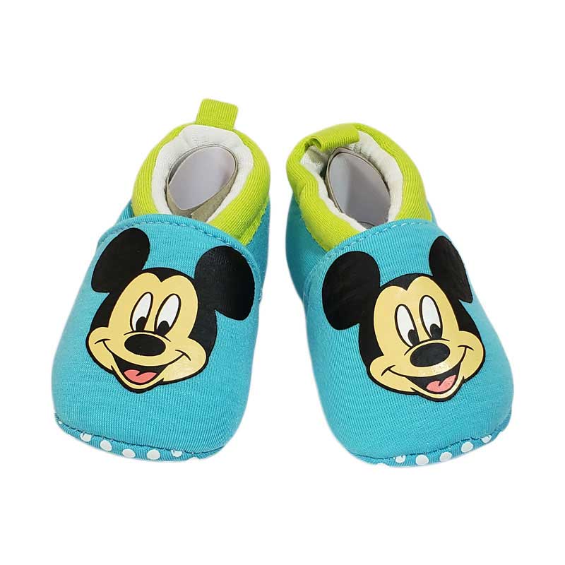 Blue Mickey mouse baby shoes - Addisber