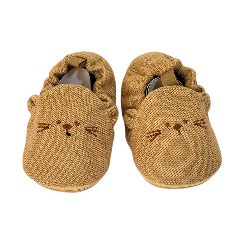 High Quality Soft Rubber Sole Anti Slip Baby Brown Shoes Addisber