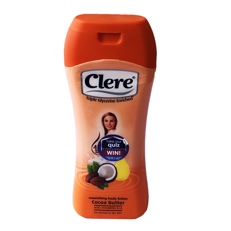 Clere Cocoa Butter Nourishing Body Lotion Addisber