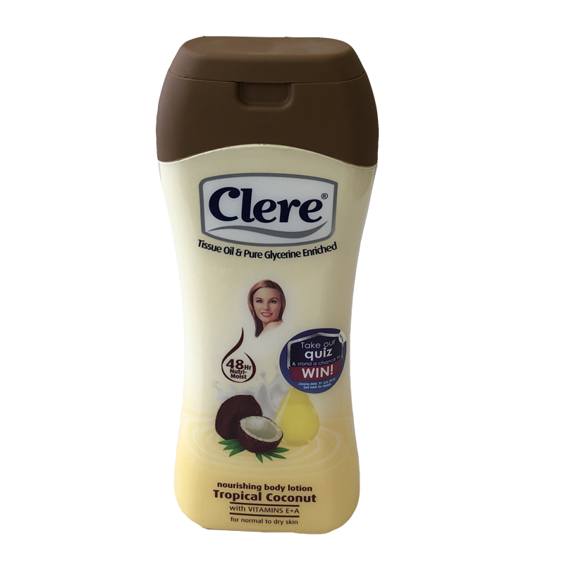 Clere Tropical Coconut Body Lotion Addisber