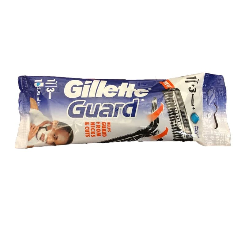 Gillette Guard Shaver With Shave Gel Sachet Addisber