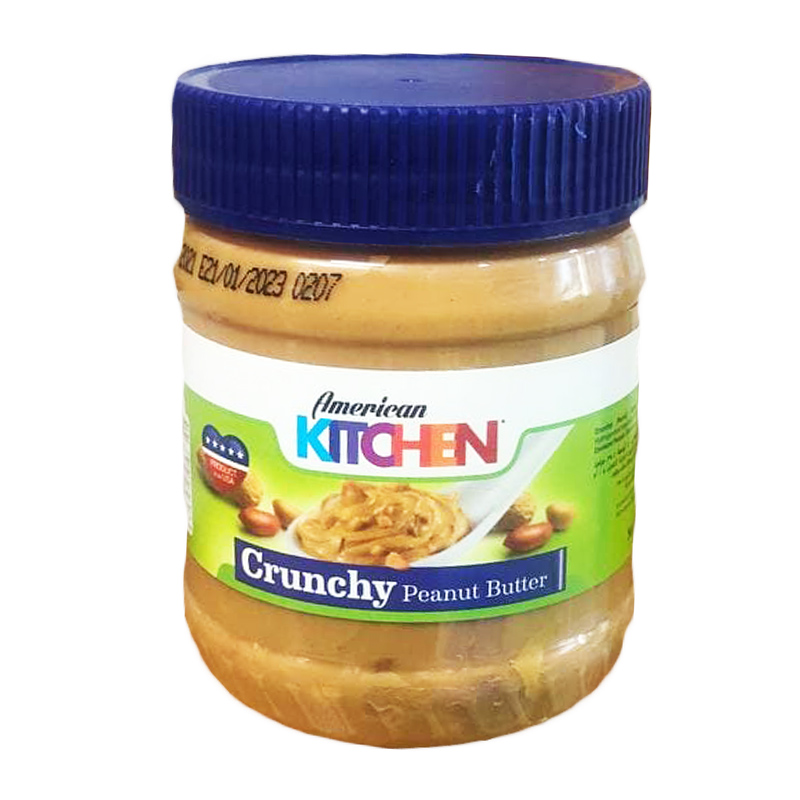 American kitchen Crunchy Peanut Butter 12oz(340g) Addisber