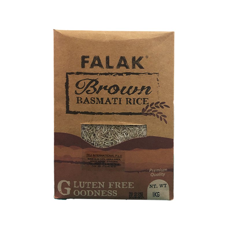 Falak Brown Basmati Rice 1kg Addisber